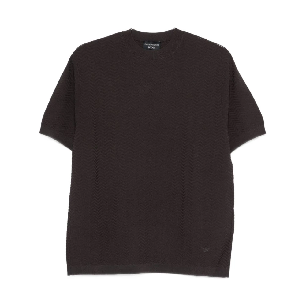 Emporio Armani Hombre Marrón - Cápsula Sweater - Knitwear - L - Cápsula Sweater