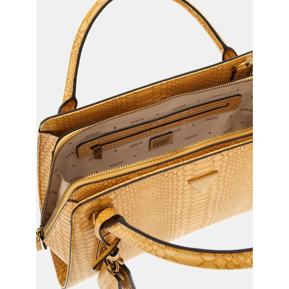 Guess Annita Sml Girlfrien Nutmeg Schoudertas Yellow Dames