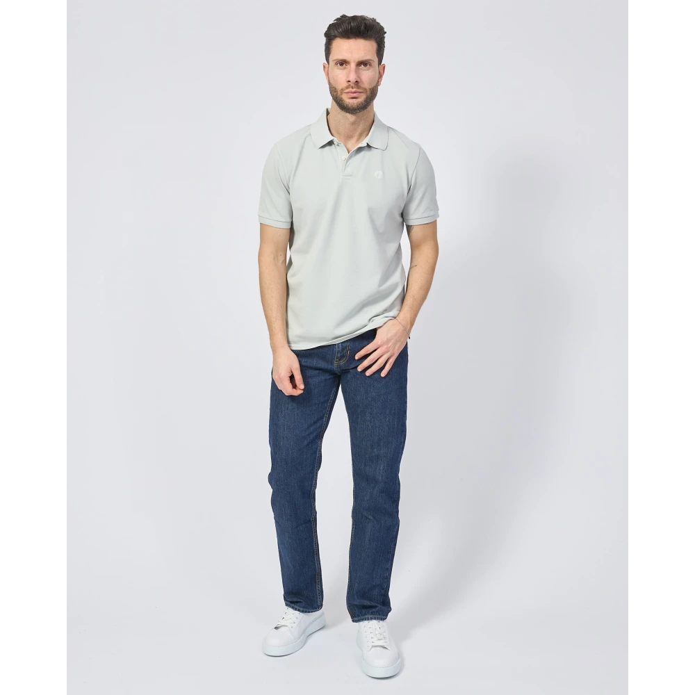 Ecoalf Biologisch Katoen Blauw Poloshirt Blue Heren