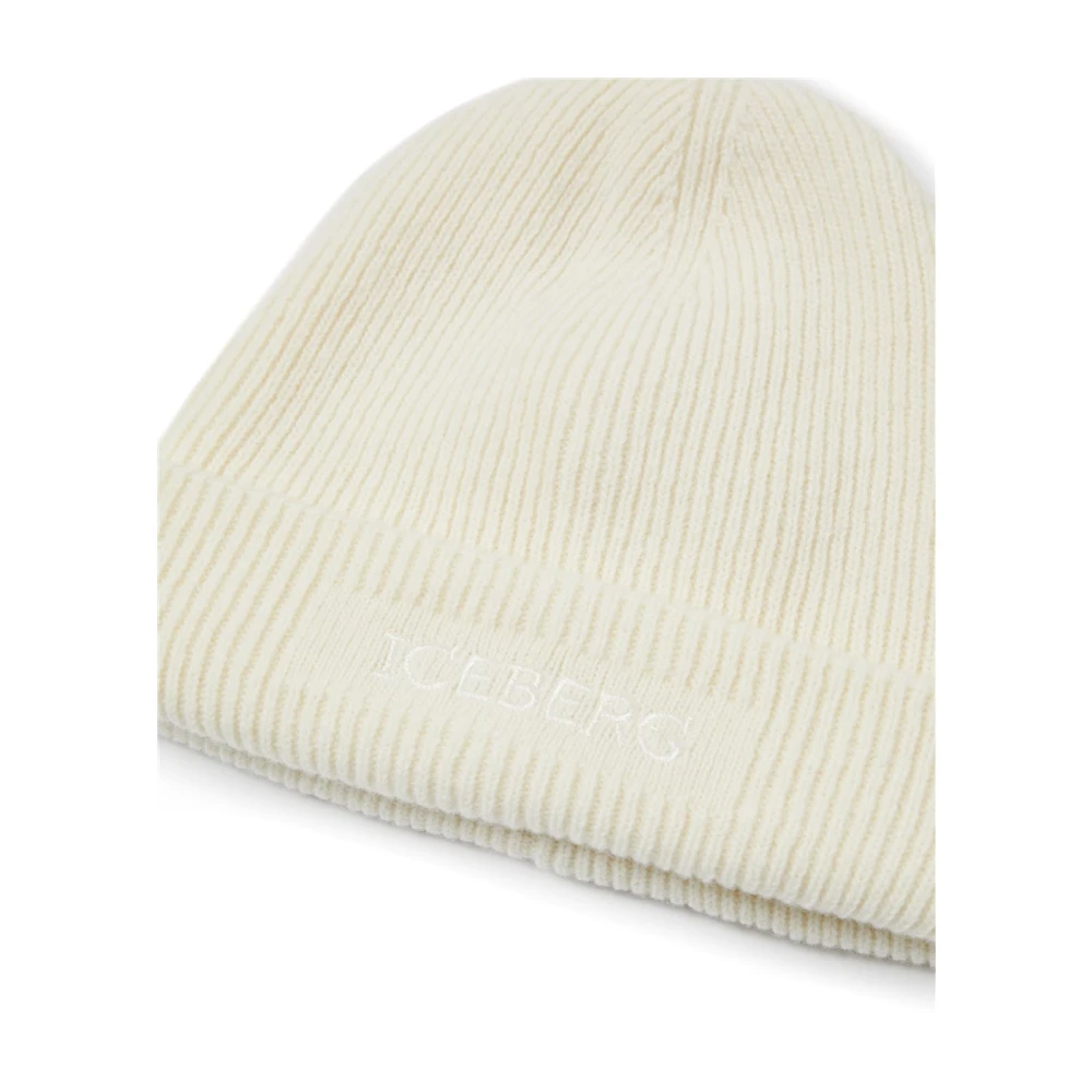 Iceberg Technische wollen blend muts White Dames
