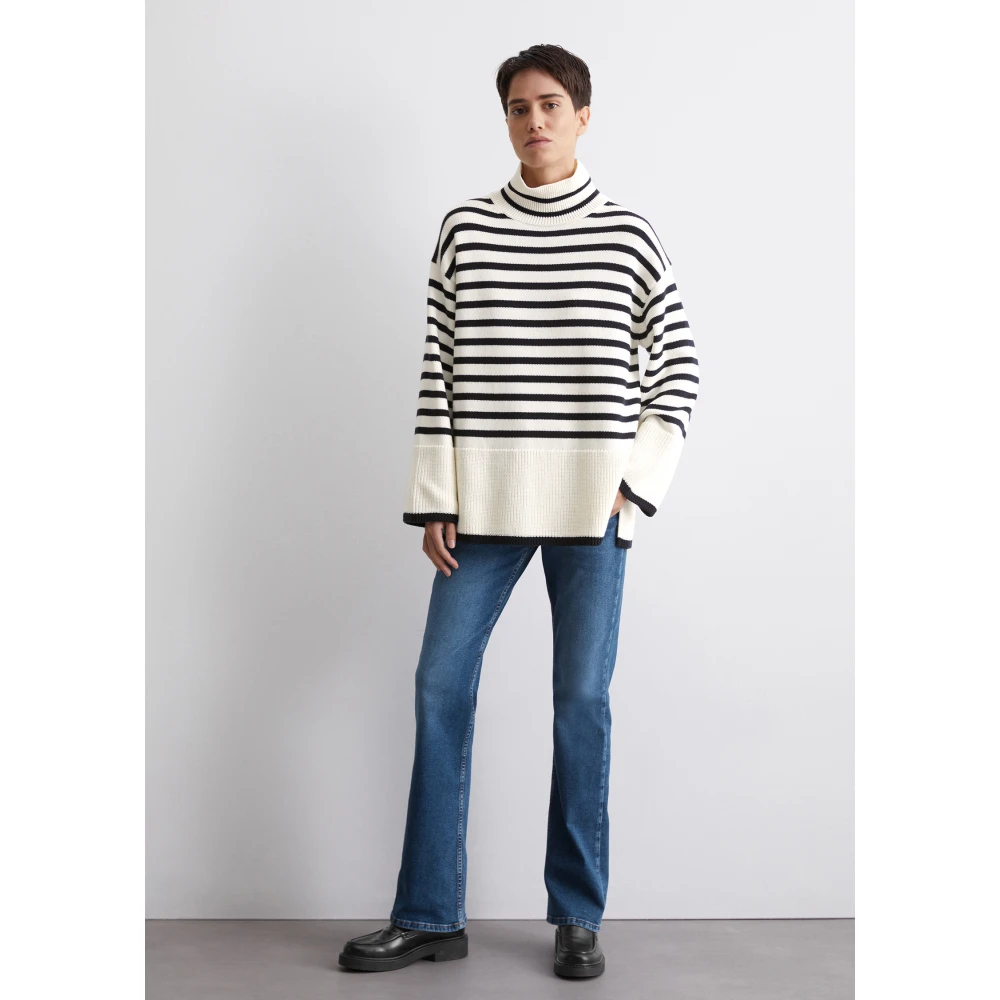 Marc O'Polo Oversized gebreide trui Blue Dames