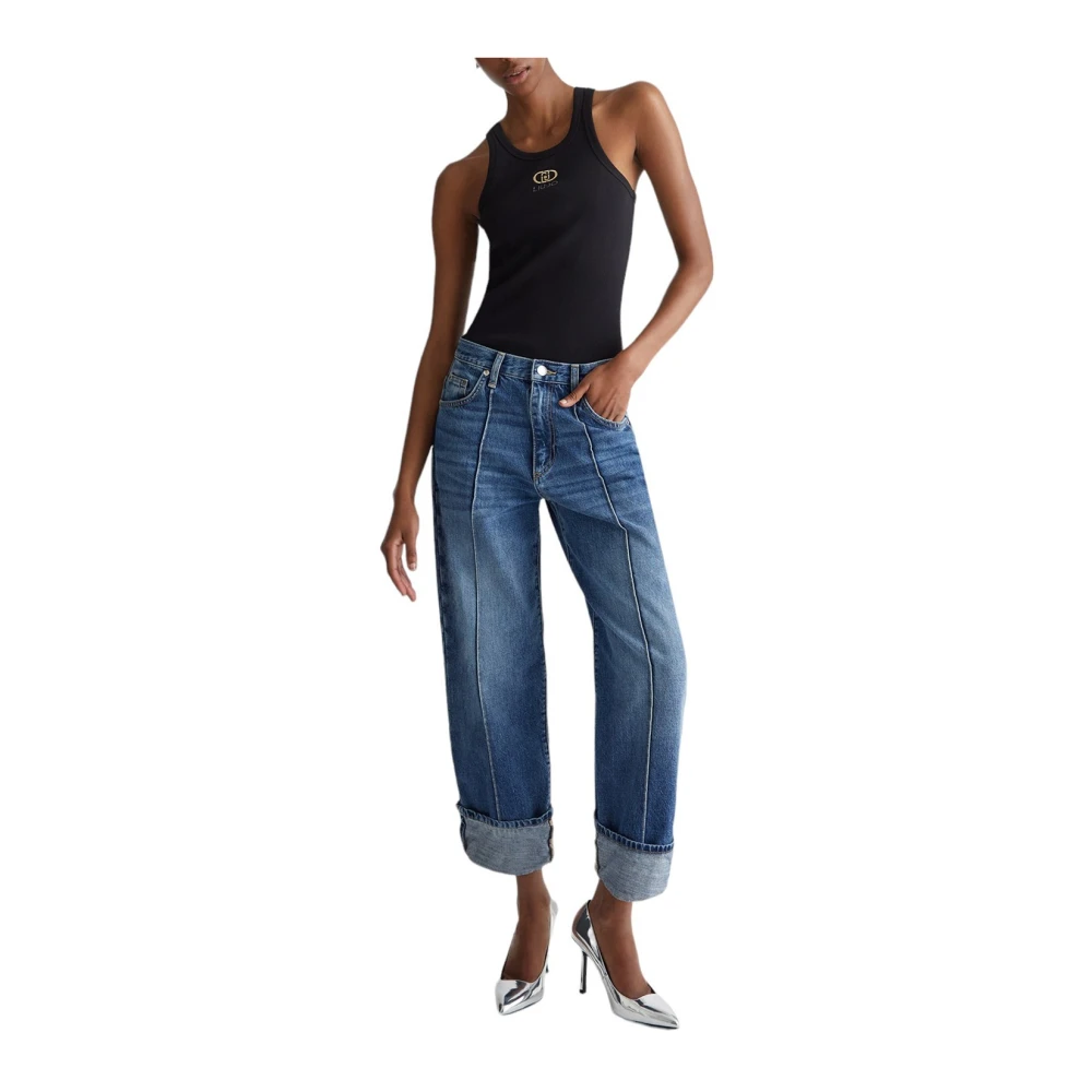 Liu Jo Denim Broek Notorius Blauw Blue Dames