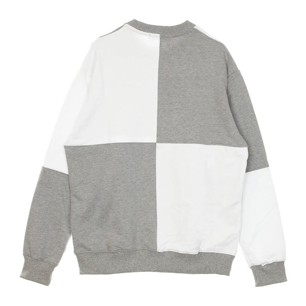 Usual Lichtgewicht Crewneck Sweatshirt Wit Grijs Gray Heren