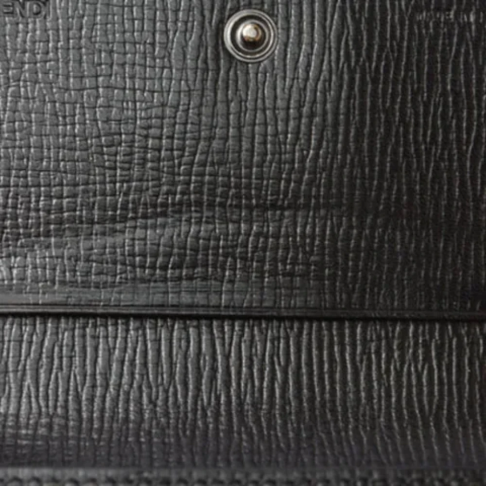 Fendi Vintage Pre-owned Canvas wallets Gray Dames