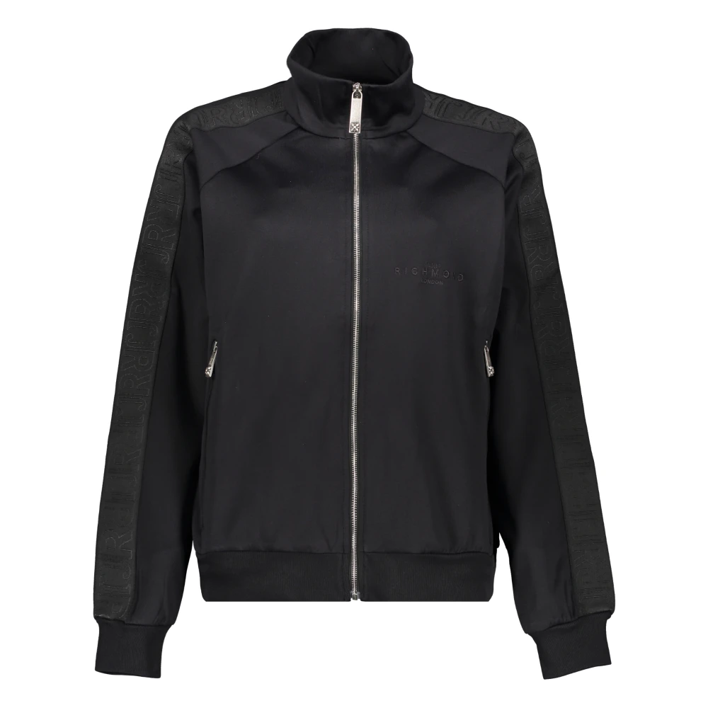 John Richmond Hoodie met volledige rits en logo Black Dames