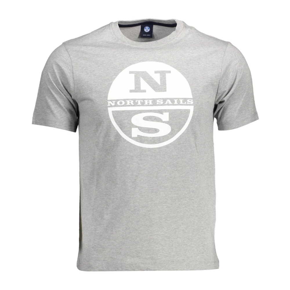 North Sails Men's Gray T-Shirts, 2XL, Elevated Casual Round Neck Tee