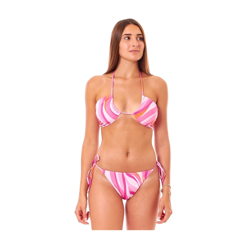 MC2 Saint Barth Golfprint Braziliaanse Bikini Onderkant Multicolor Dames