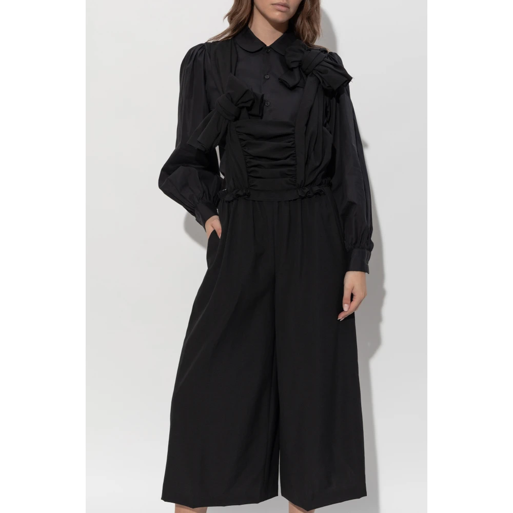 Comme des Garçons Wollen jumpsuit Black Dames
