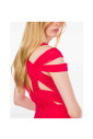 robe-rose-framboise-col-en-v