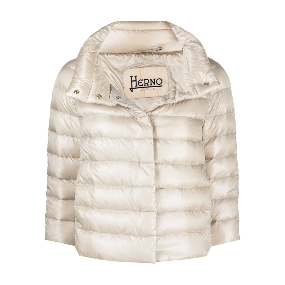Herno Sofia Jacket Powder - Female - Winter Jackets - Beige - Xl - Jackets