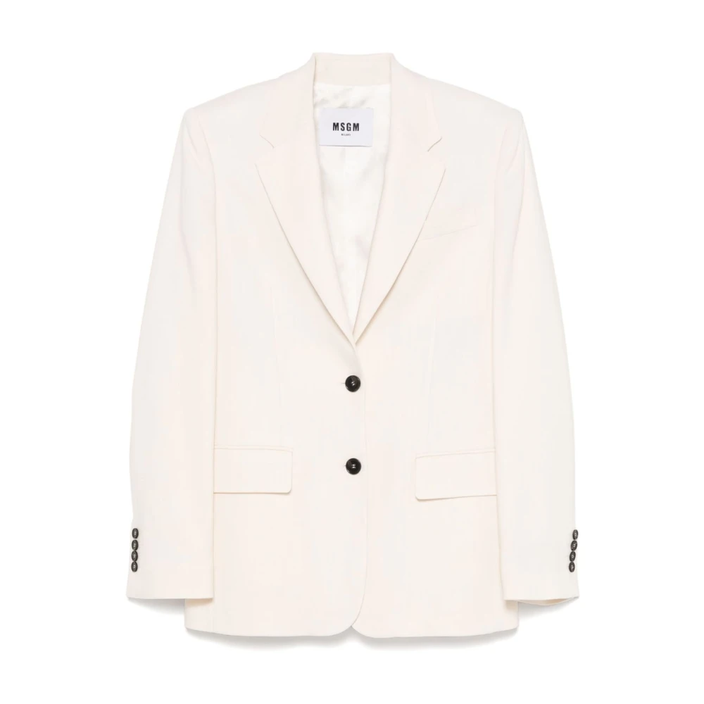 Msgm - Jackets > Blazers - White - Msgm - Modalova