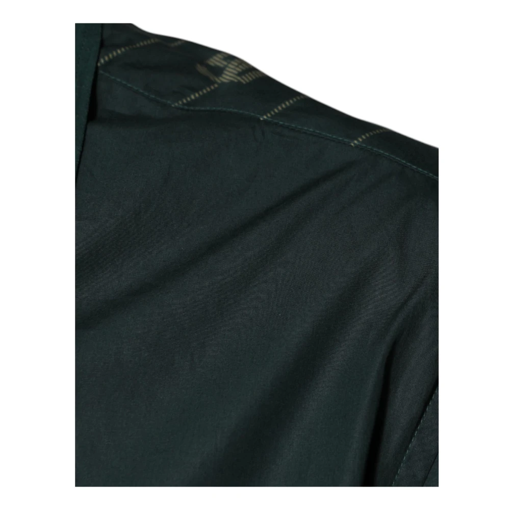 Dolce & Gabbana Groen Logo Print Casual Shirt Green Heren