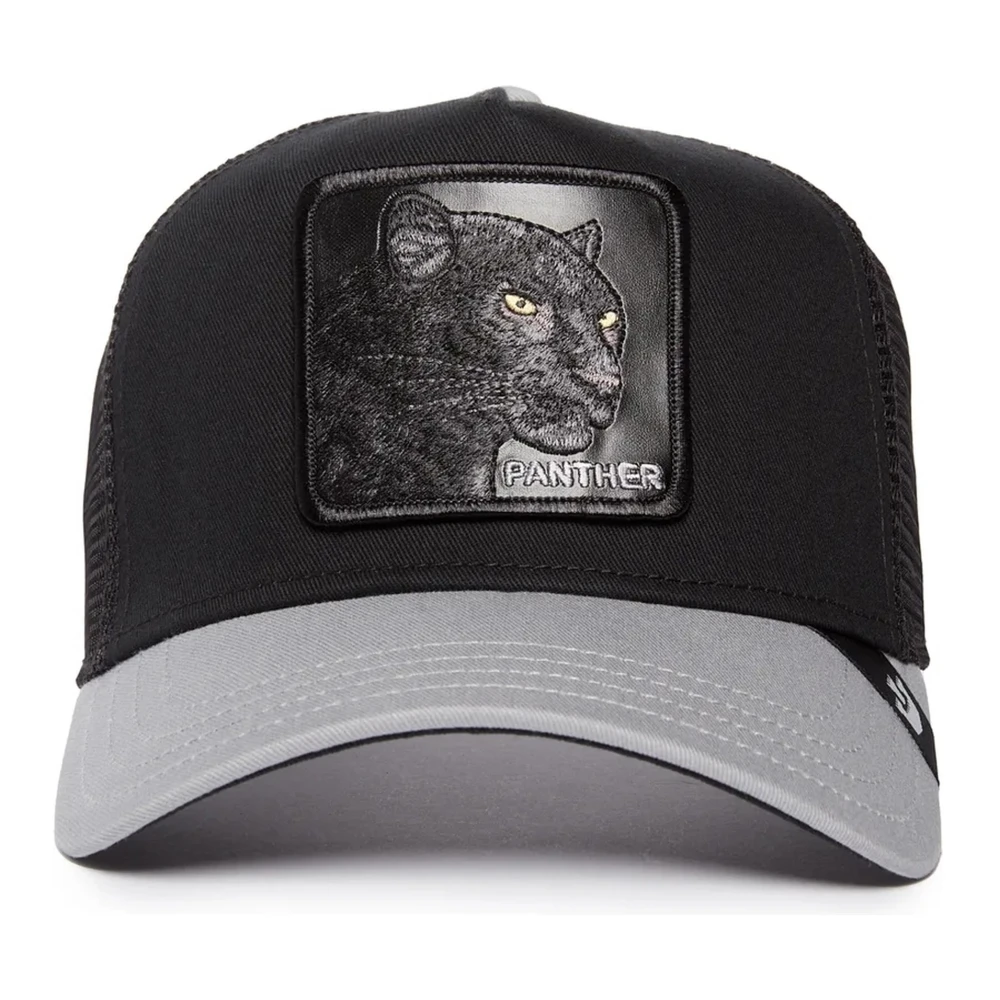 Goorin Bros Zwarte Grijze Panther Trucker Pet Black Heren