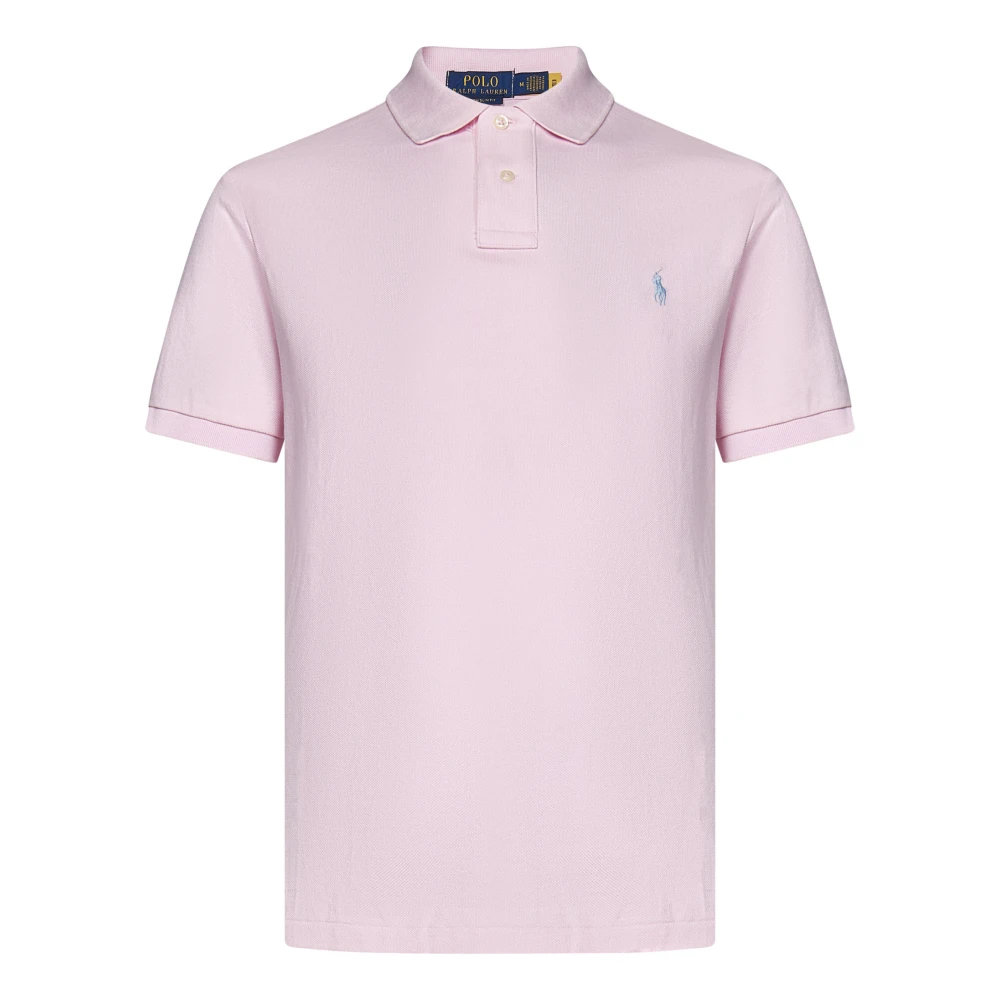 Polo Ralph Lauren Roze Polo T-shirt met Pony Borduurwerk Pink Heren