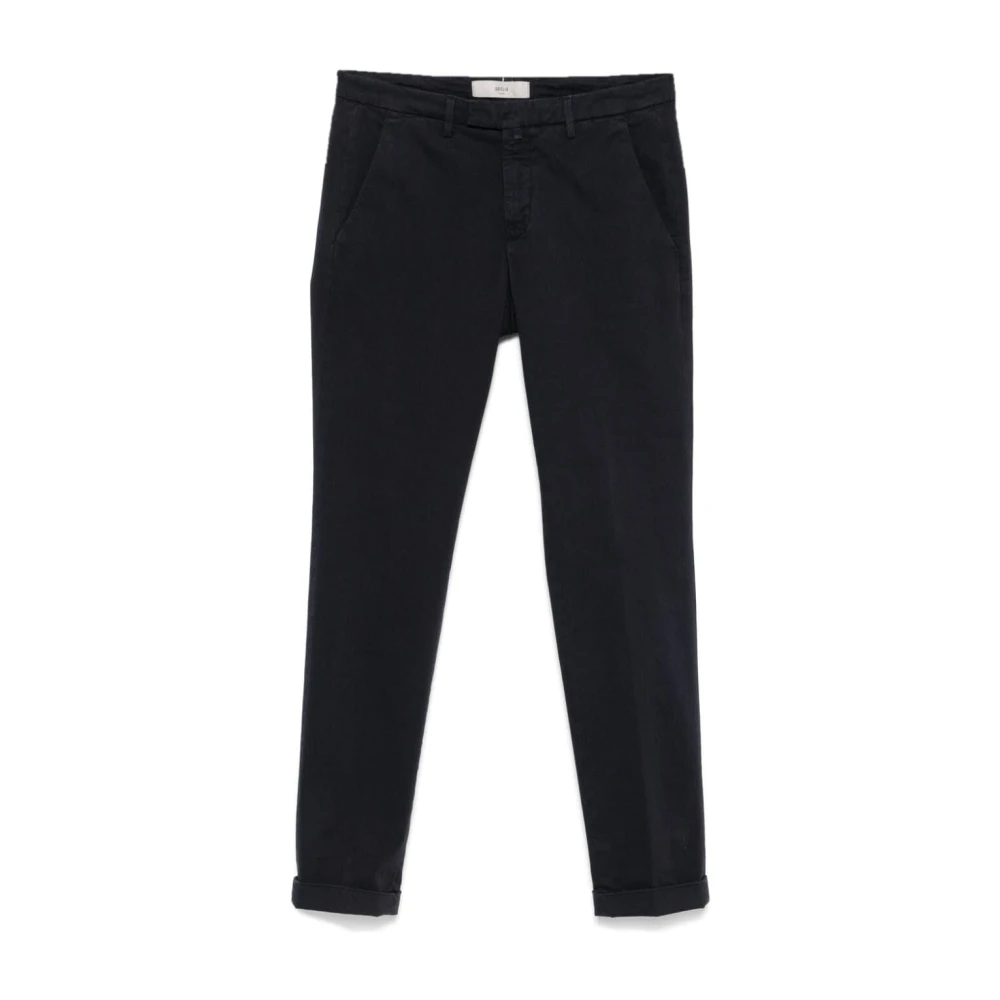 Briglia Moderne Slim-Fit Broek voor Mannen Black Heren