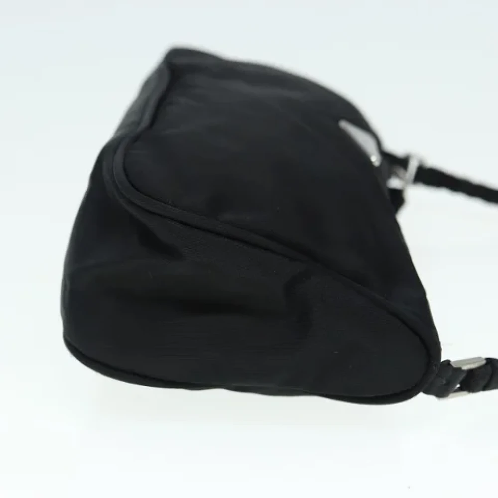Prada Vintage Pre-owned Fabric clutches Black Dames