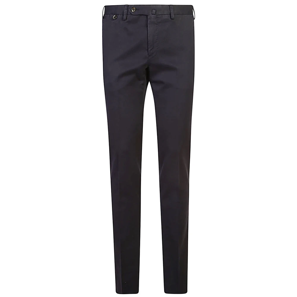 PT Torino Blauwe Katoenen Rechte Broek Blue Heren