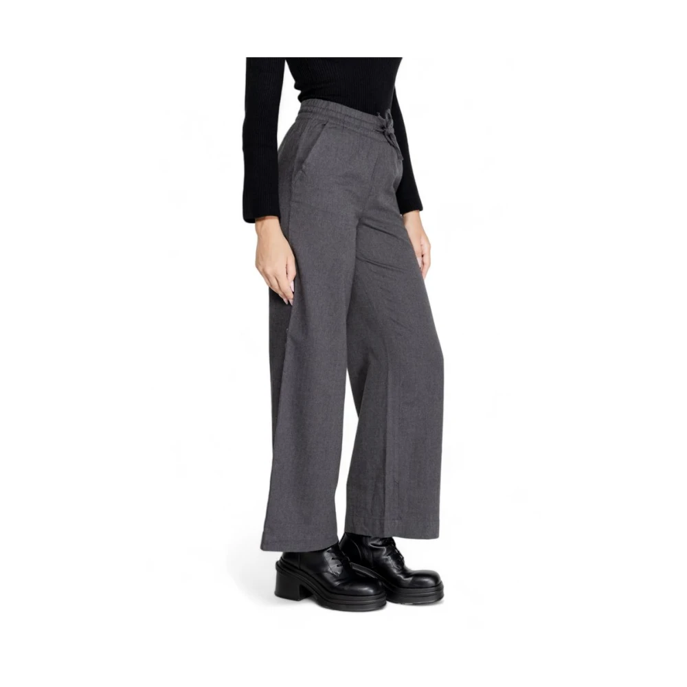 Jacqueline de Yong Grijze Katoenen Jeans & Broek Gray Dames