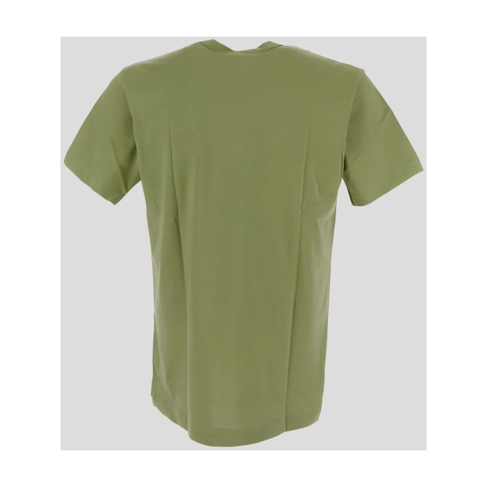 Comme des Garçons Katoenen Logo T-Shirt Green Heren