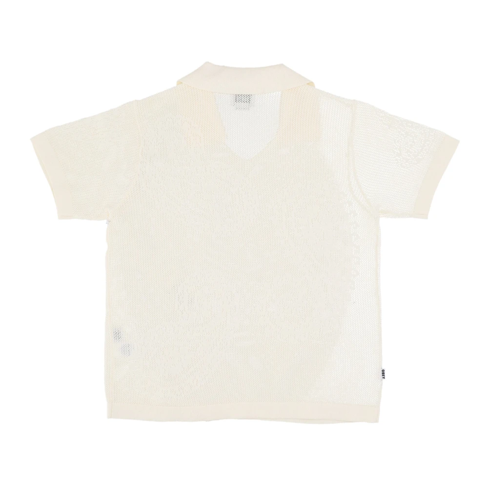 Obey Open Gebreid T-shirt White Dames