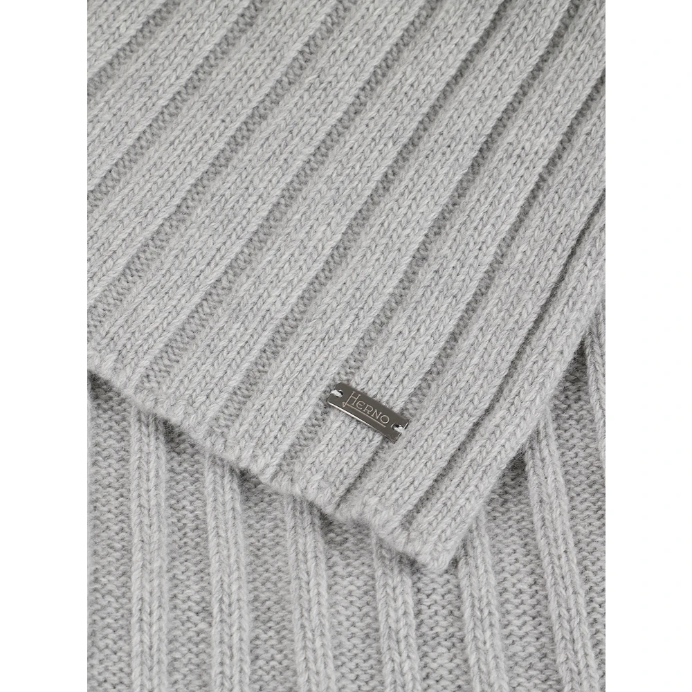 Herno Grijze Sjaals voor Mannen Aw24 Gray Heren