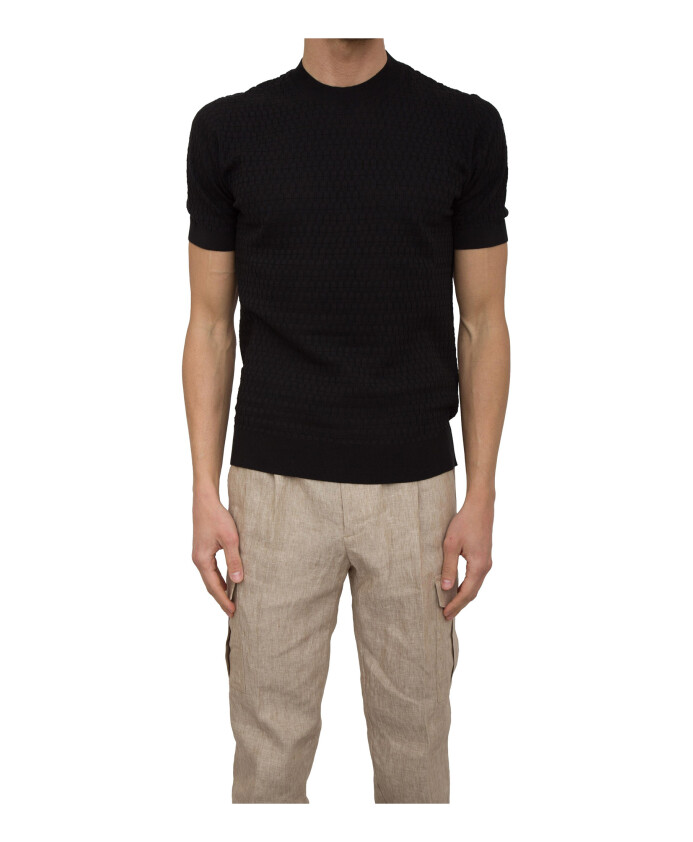 t-shirt-col-rond-noir