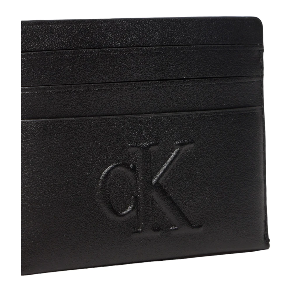 Calvin Klein Jeans Gevormde Kaarthouder 6CC Deboss Black Dames