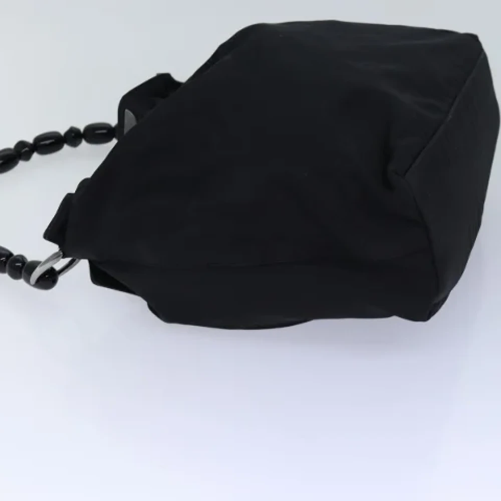 Dior Vintage Pre-owned Nylon handbags Black Dames