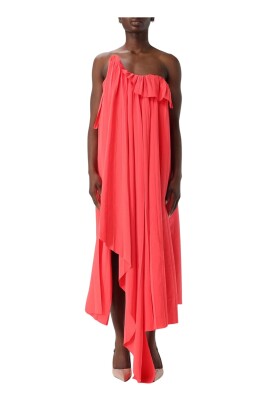 coral-flattering-silhouette-elegant-dress