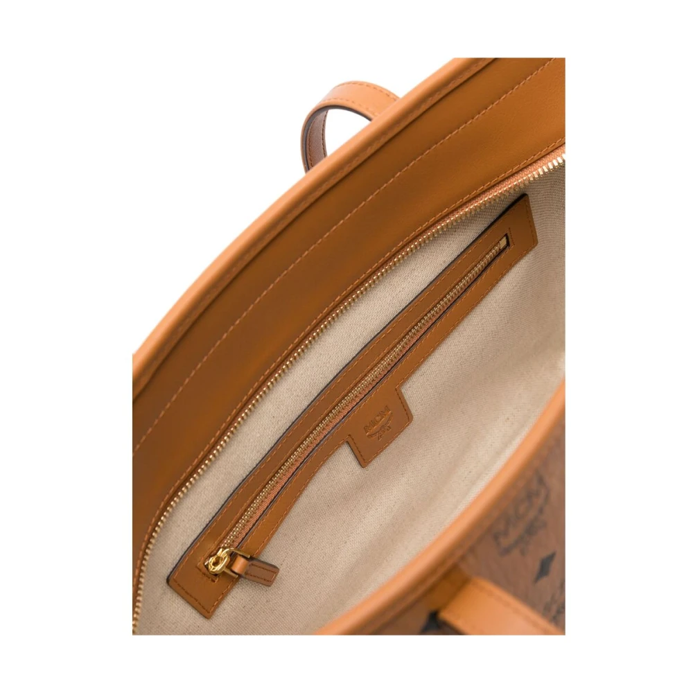 MCM Bruine Tote Tas met Ritssluiting Brown Dames