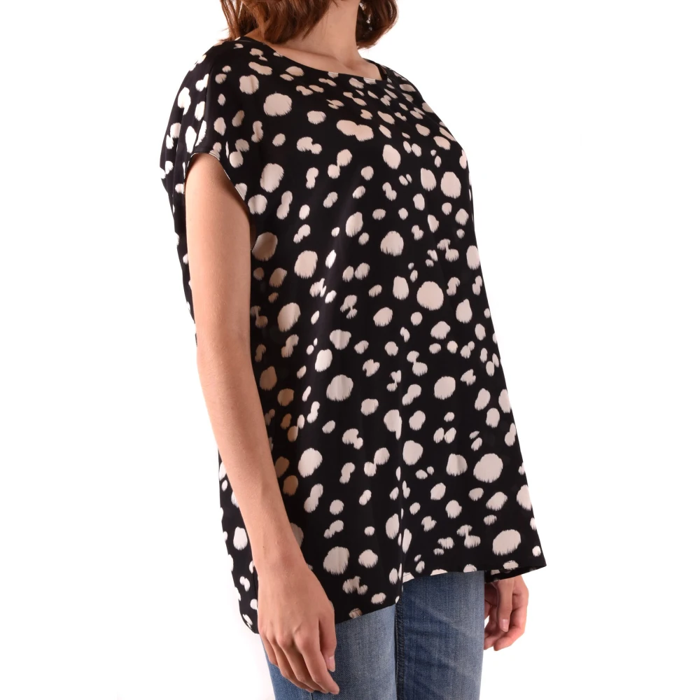 Aspesi Oversized Polka Dot Blouse Black Dames