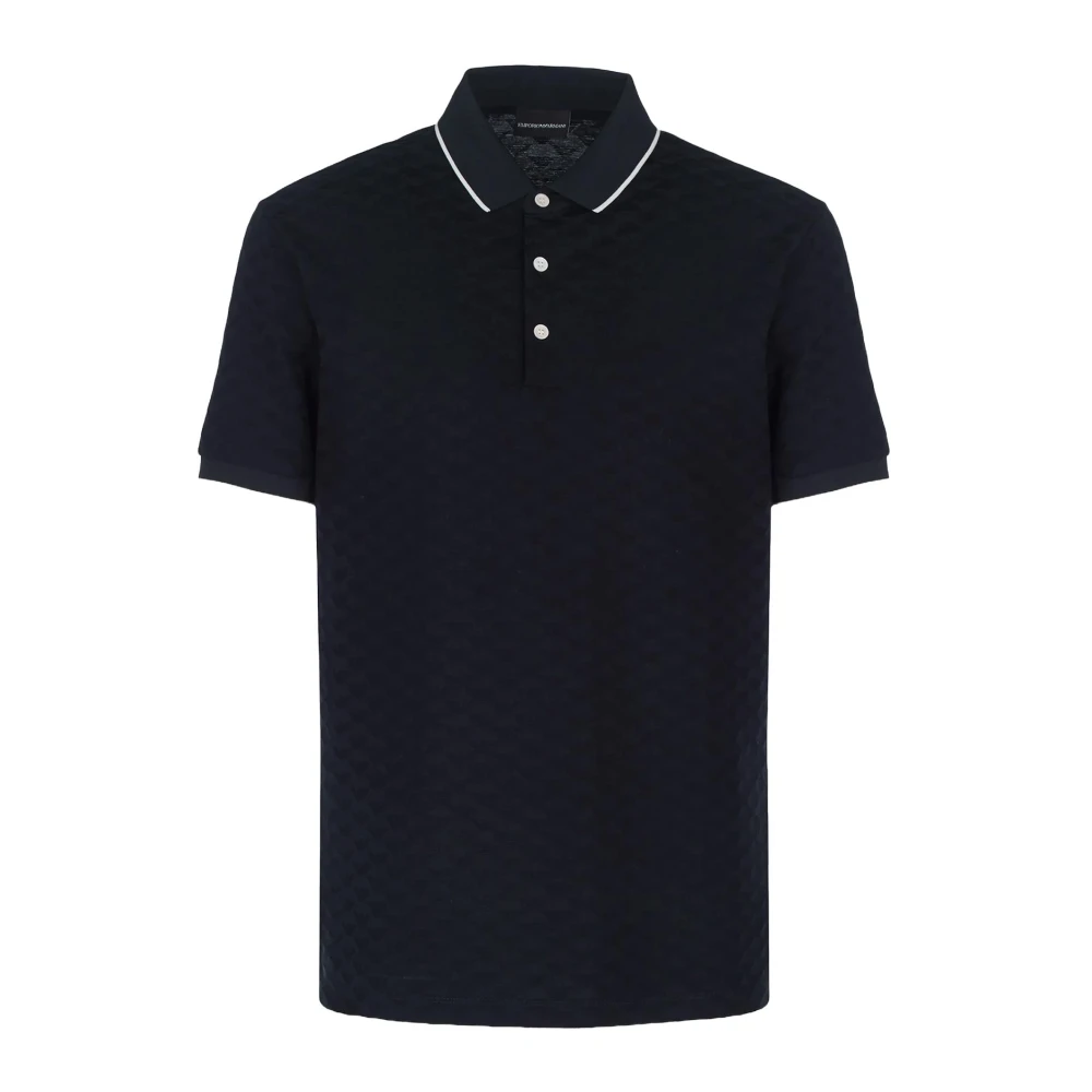 Emporio Armani Polo Shirts Blue, Herr