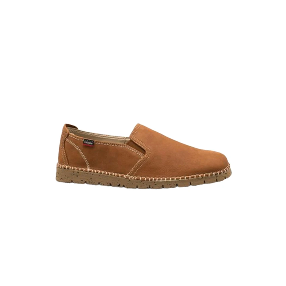 Callaghan Men's Brown Nubuck Moccasin With Contrast Stitching