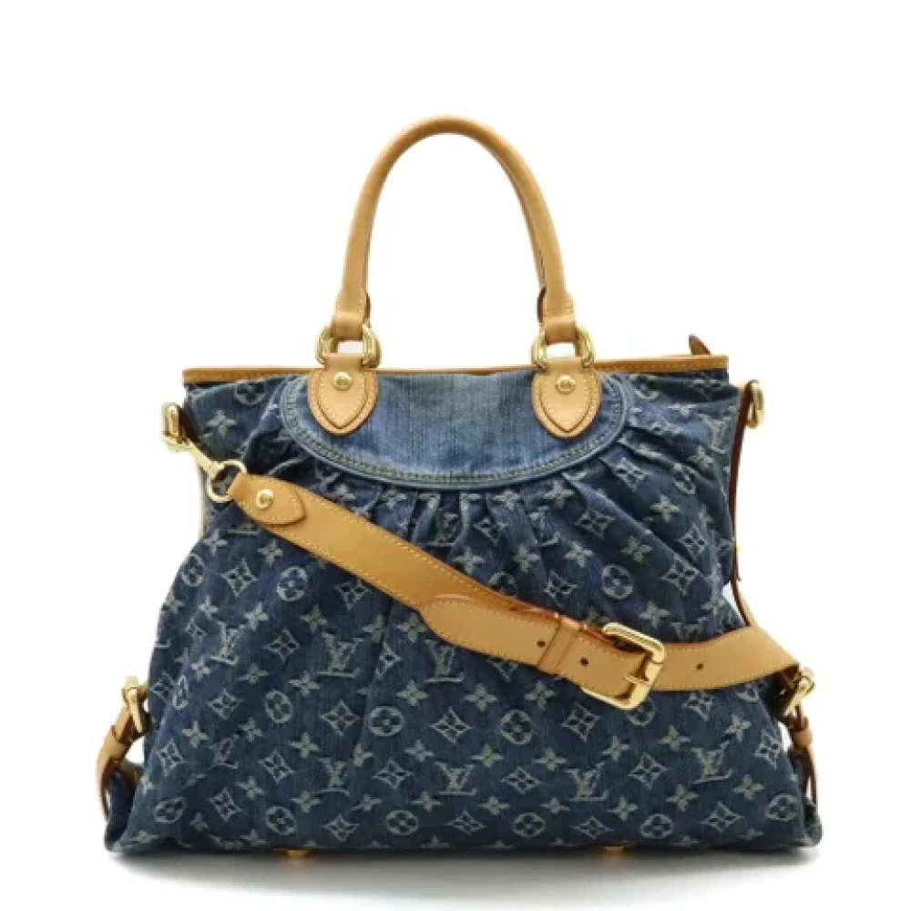 Louis Vuitton Vintage Pre-owned Denim louis-vuitton-bags Blue Dames