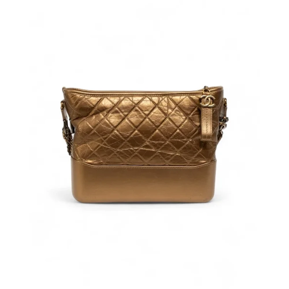 Chanel Vintage Pre-owned Fabric chanel-bags Brown Dames