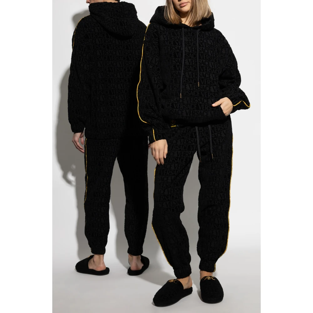Versace Broek met logo Black Unisex