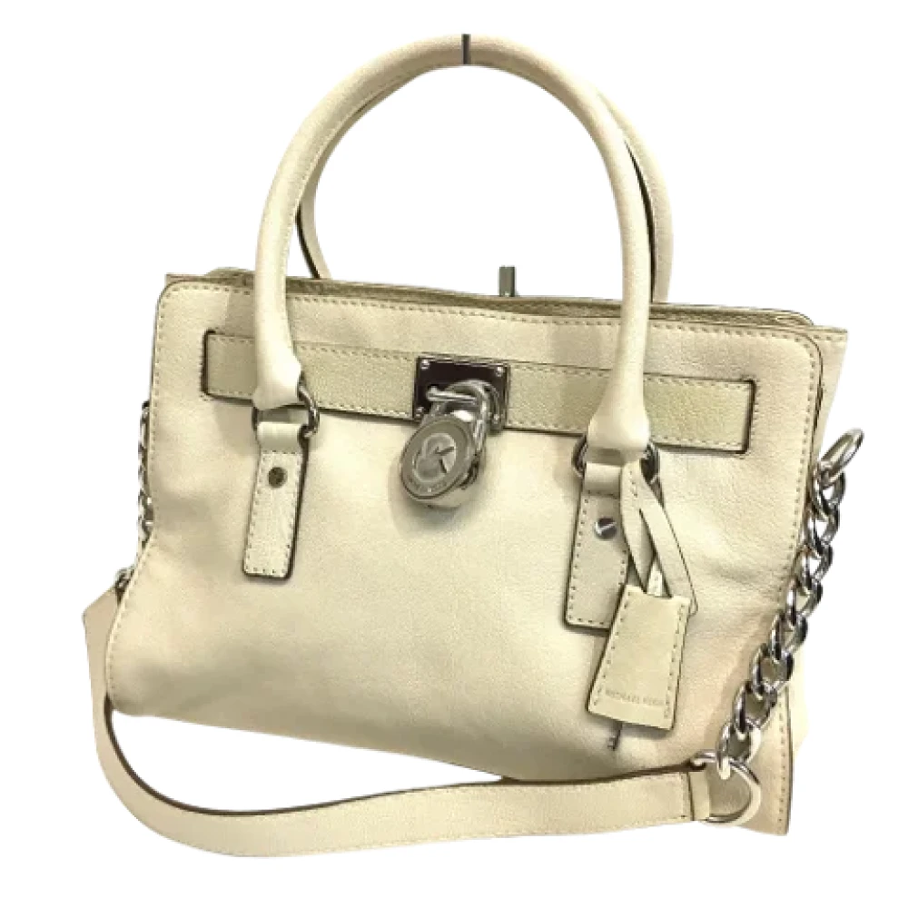 Michael Kors Pre-owned Leather shoulder-bags White Dames