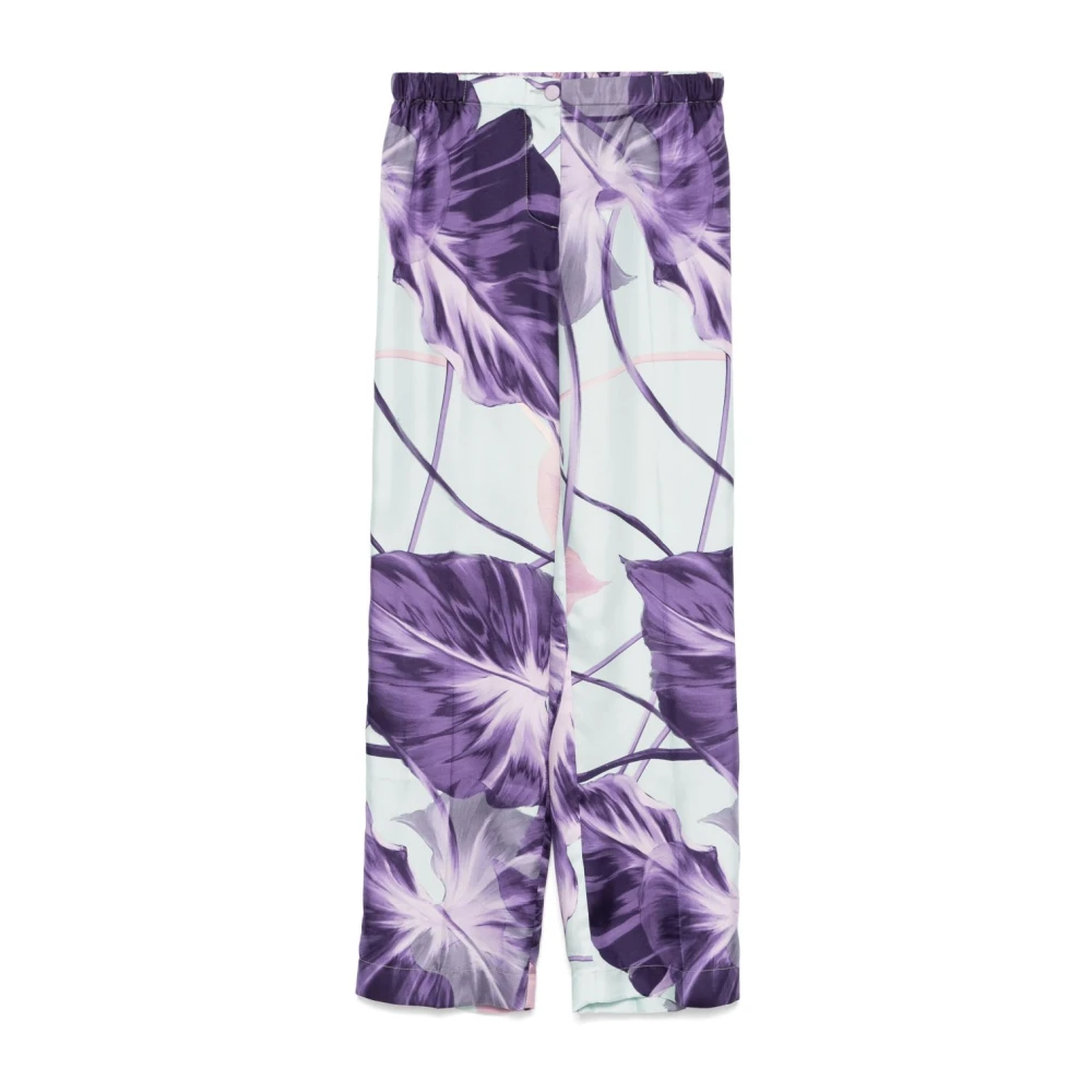 F.r.s For Restless Sleepers Amethist Paarse Elastische Taille Broek Purple Dames