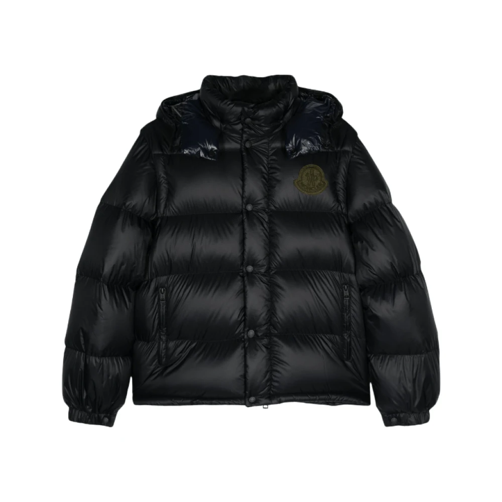 Moncler Gewatteerde Cyclone Jas met Afneembare Mouwen Black Heren