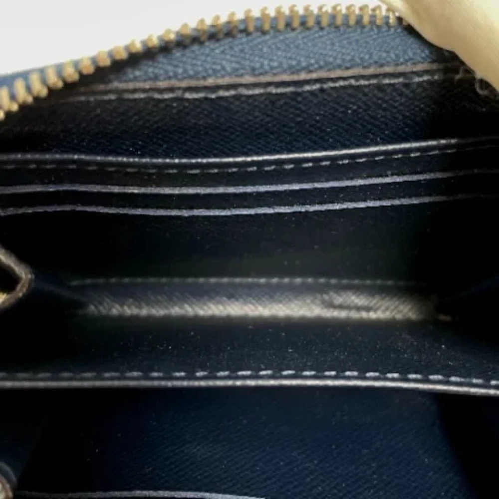 Louis Vuitton Vintage Pre-owned Fabric wallets Blue Dames