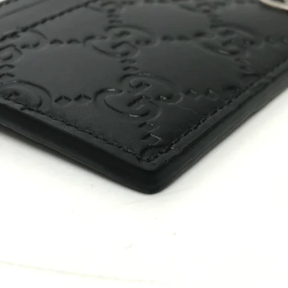 Gucci Vintage Pre-owned Leather wallets Black Heren