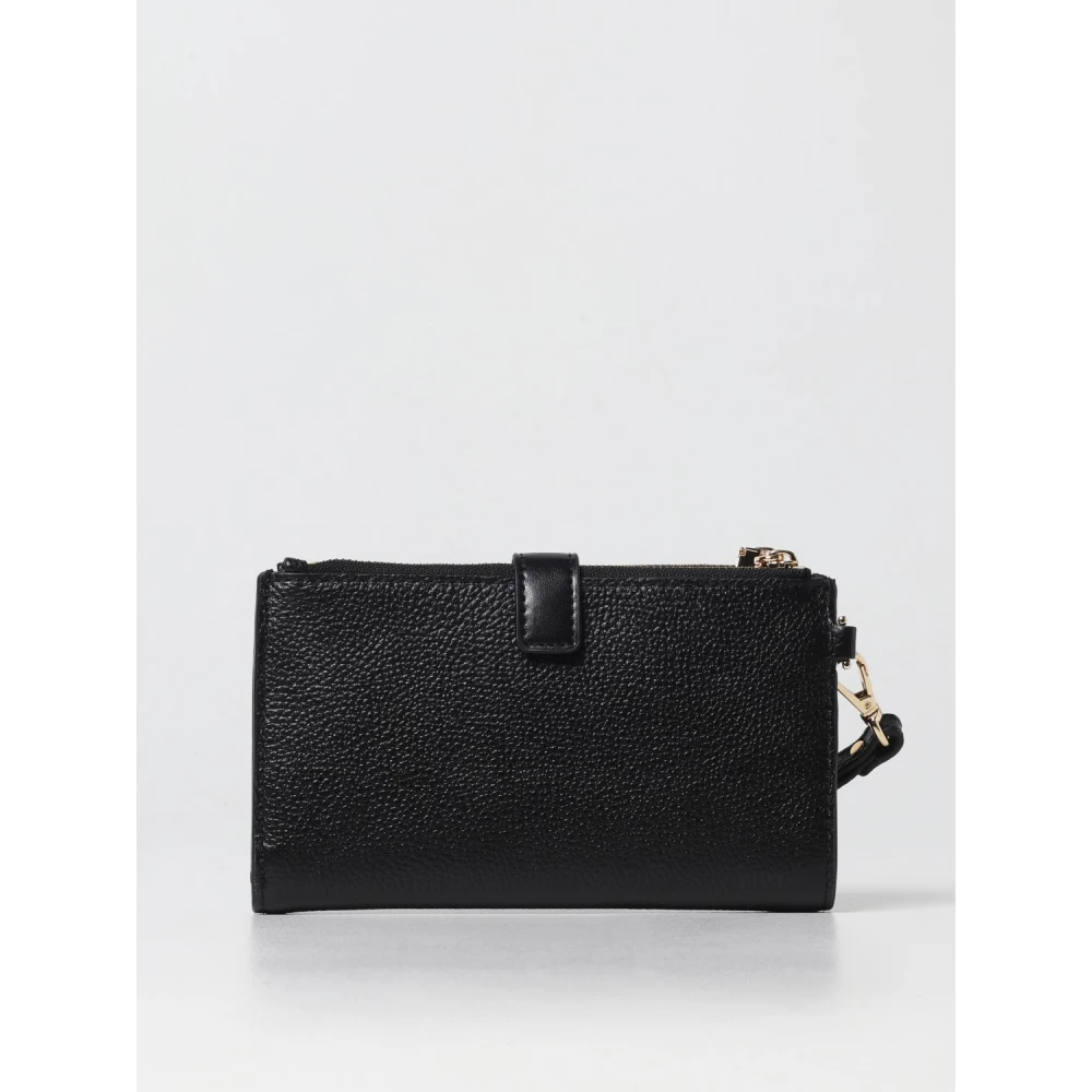 Michael Kors Vierkante Gehamerde Portemonnee Black Unisex