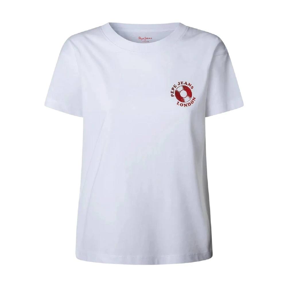 Pepe Jeans Women's White Berila T-Shirt - T-Shirts - Xs - Tops