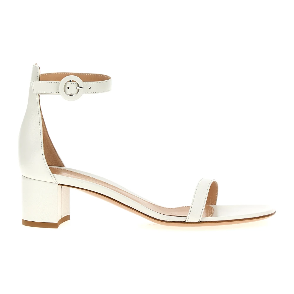 Gianvito Rossi Gaeta 45 Sandals - Female - High Heel Sandals - White - 7 Uk - Shoes
