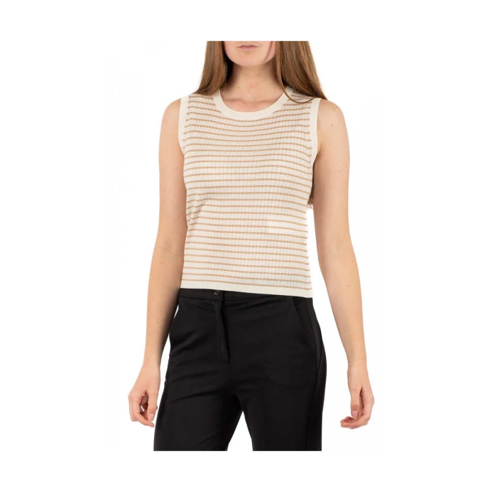 Max Mara Studio Stijlvolle Studio Top Beige Dames