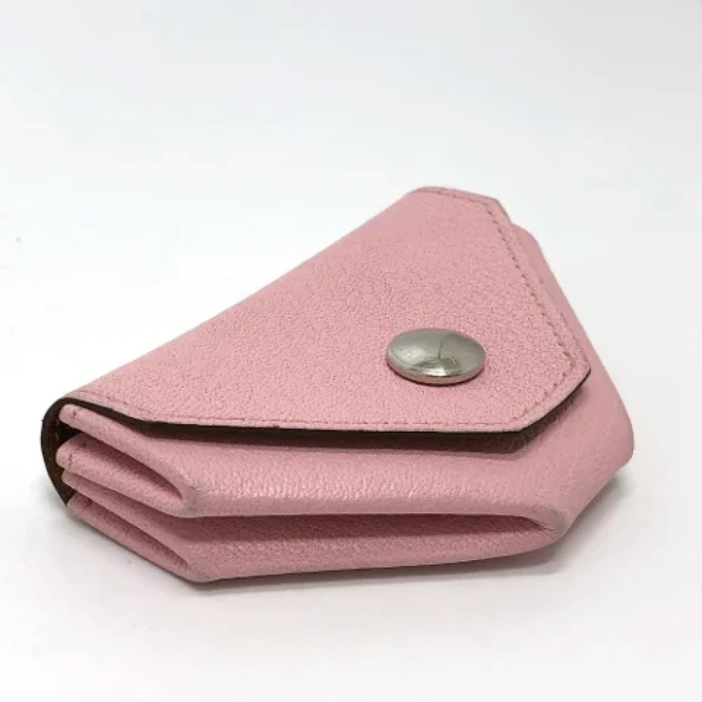Hermès Vintage Pre-owned Leather wallets Pink Dames