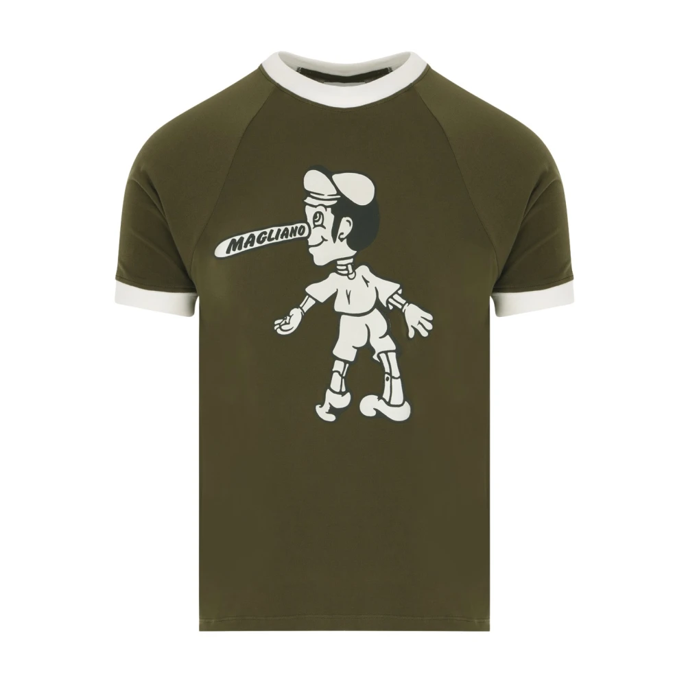 Magliano Militair Groene Grafische Print T-shirt Green Heren