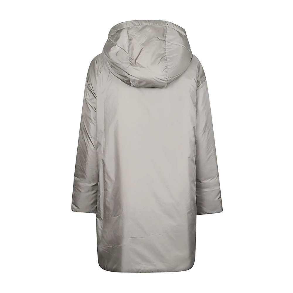 Aspesi Grijze Hoodie Halflange Jas Gray Heren