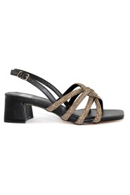 Sandalen met hoge hakken