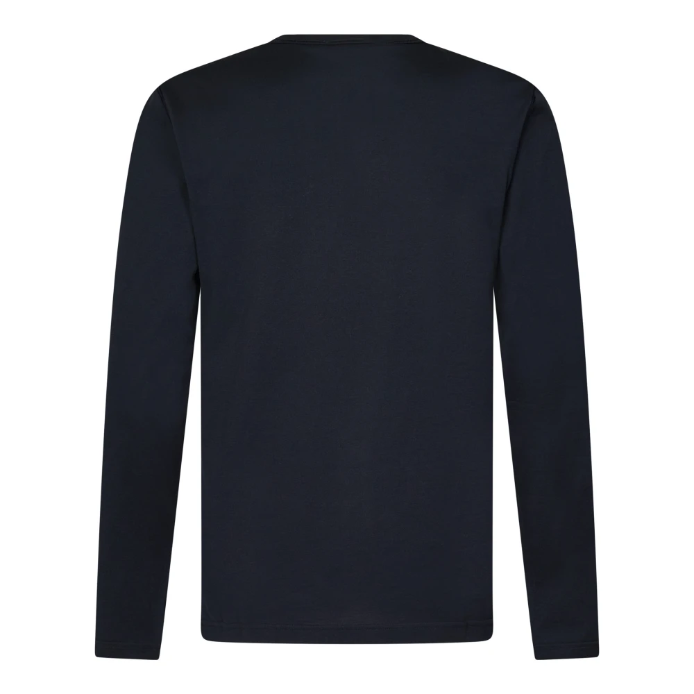 Dolce & Gabbana Blauw Katoenen Jersey Longsleeve T-Shirt Blue Heren